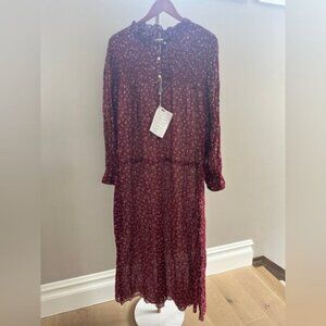 NWT Isabel Marant Étoile Perkins Floral Cotton-Voile Boho Dress – Size 36